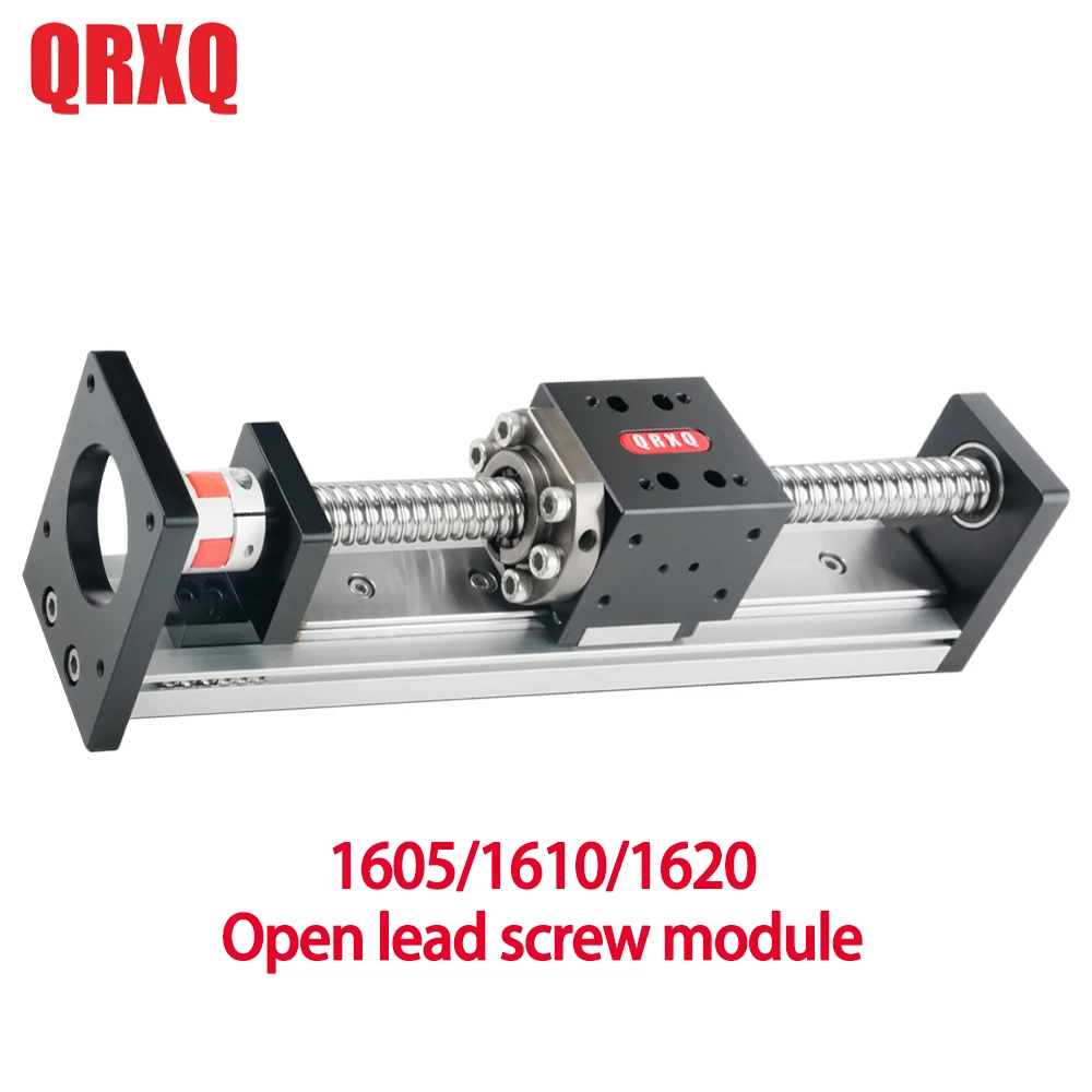QRXQ RXSN40 CNC Linear Guide Table Rail Sliding Table XYZ Axis Ball Screw Linear Stage Mobile Table 80mm Width 1605/1610/1620