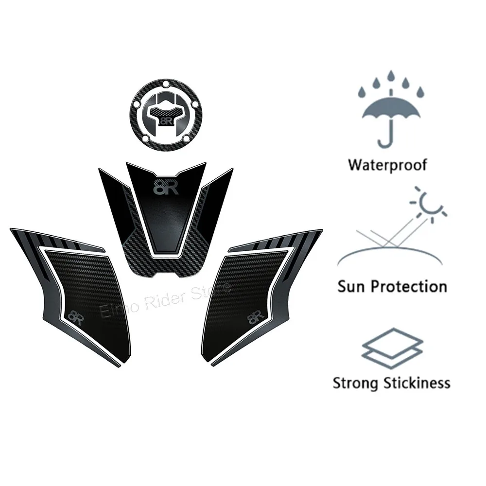 GSX 8R for Suzuki GSX 8R 2024 3D Motorcycle Fuel Cap Protection Stickers Kit Waterproof Anti-scratch Protector