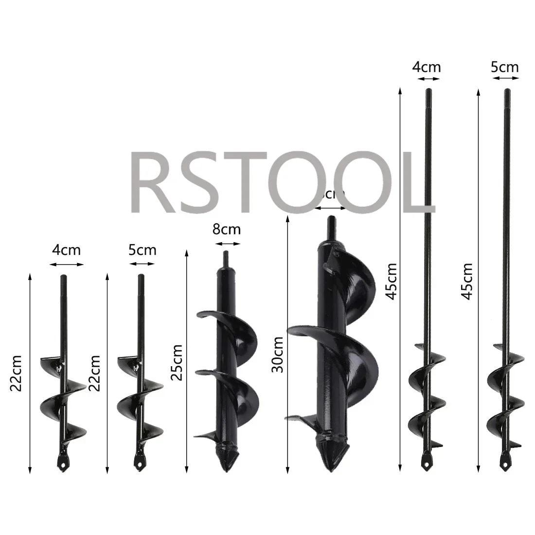 Garden Planter Spiral Drill Bit Flower Bulb Auger Yard Gardening Bedding Planting Post Hole Digger Tools