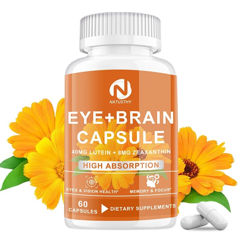 

Капсулы для глаз и мозга 2-в-1 — Rich in Lutein + Zeaxanthin — для блоков синего света, снимает усталость глаз, улучшает познание