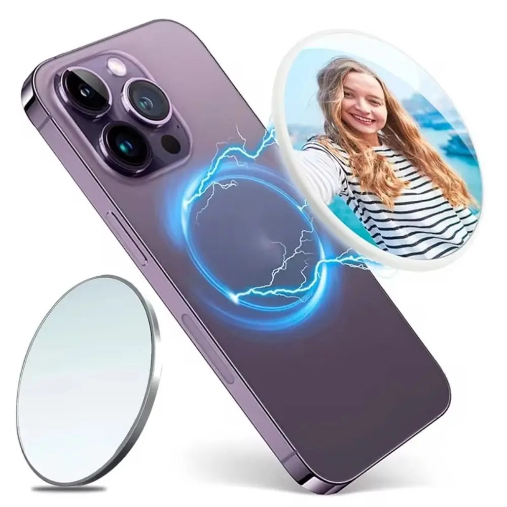 Magnetic Magnetic Beauty Mirror Video Selfie Smartphone Selfie Mirror Streaming Selfie Accessories for iPhone 15/14/13/12