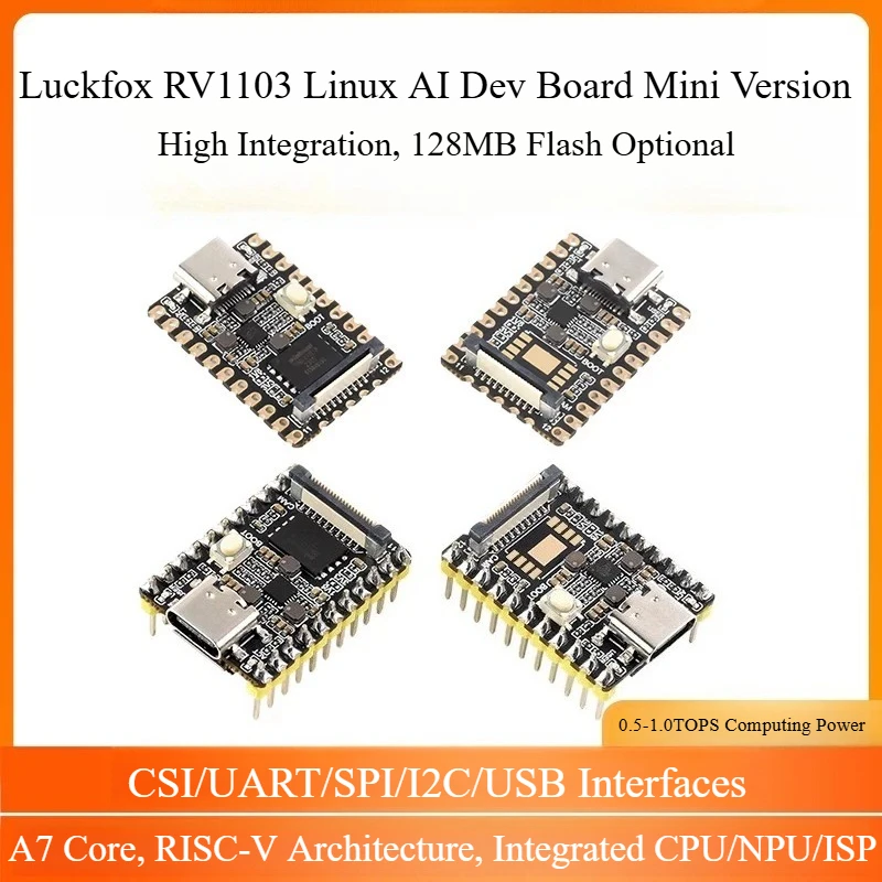 Luckfox Pico Mini RV1103 Micro Linux Development Board, 0.5TOPS AI Computing Power
