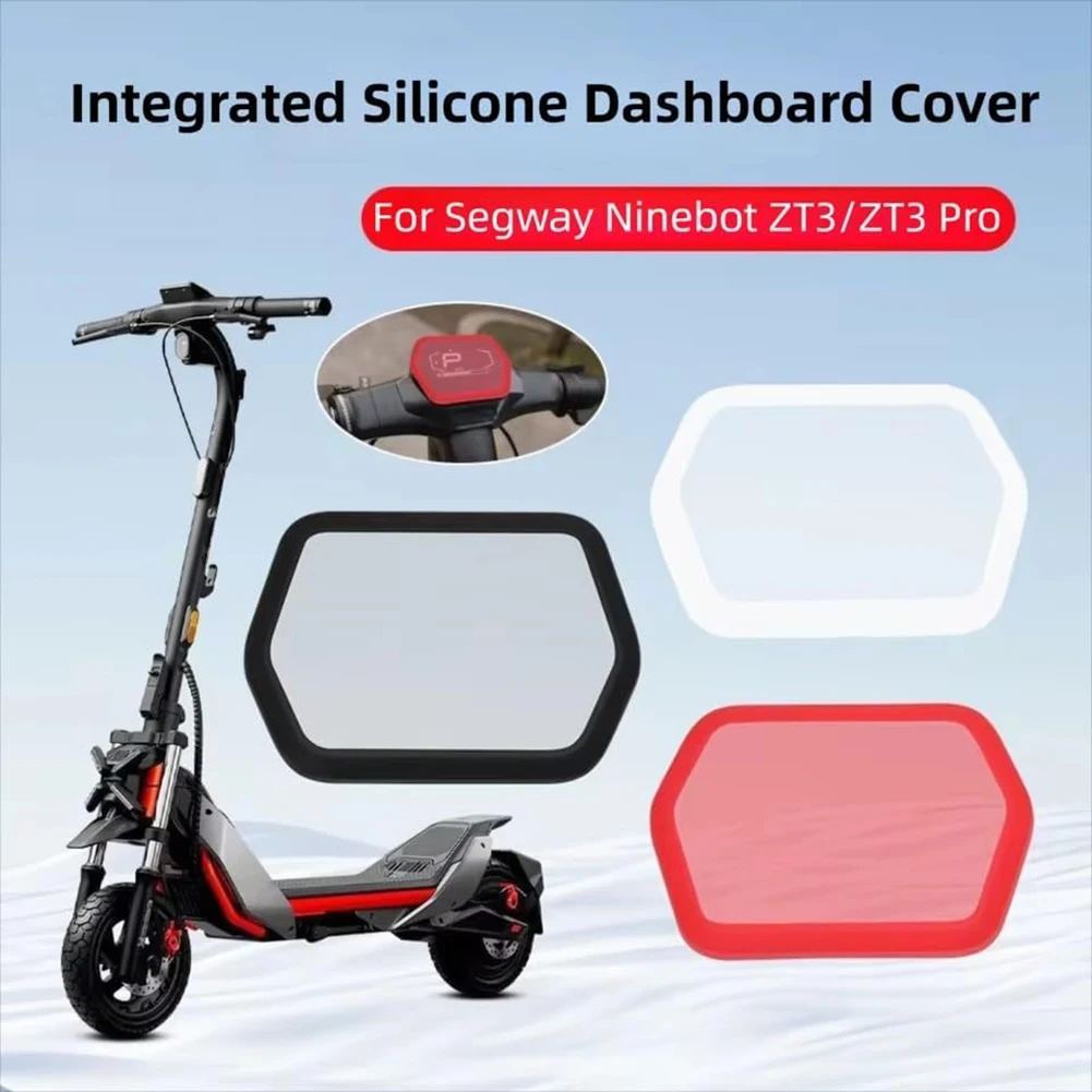 

For Ninebot ZT3/ZT3 Pro E-scooter Waterproof Monitor Cover Silicone Display Case Dustproof Anti-Scratch Easy Install/Remove