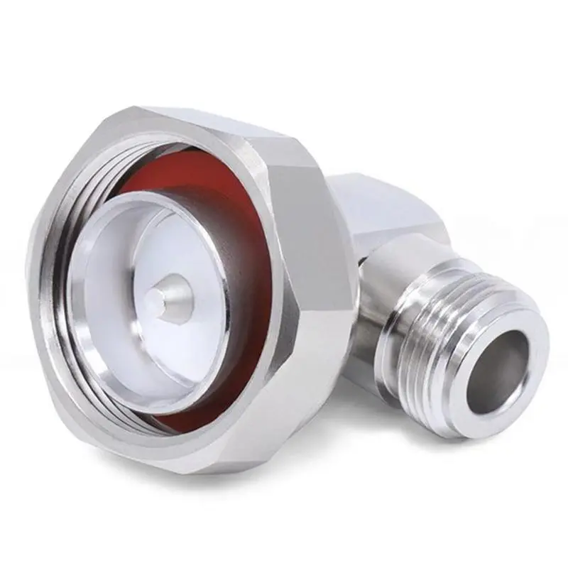 New Arrivals-L29 7/16 DIN Male To N Female 90 Degree Right Angle Coaxial Adapter, L29/N-JKW 50Ohm Low VSWR DIN-N Elbow Connector