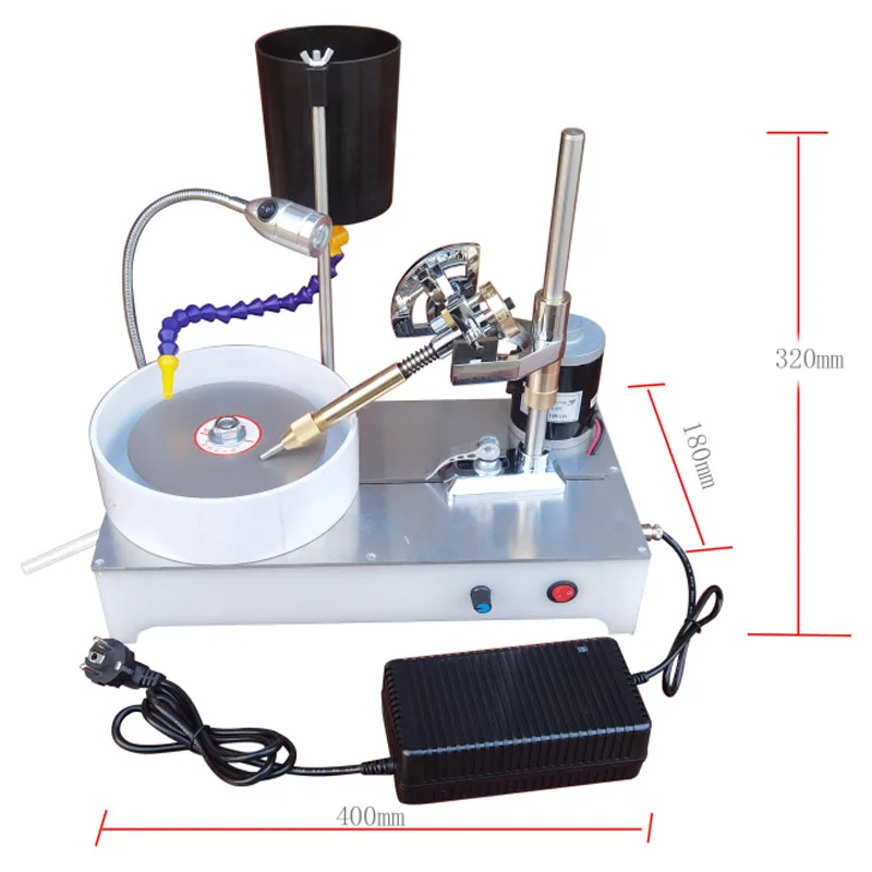 Imagem -05 - Gemstone Moagem Facetando Máquina Lapidária Gem Polimento Máquina Lapidária Jóias Polidor Moedor Plano 2800rpm 120w