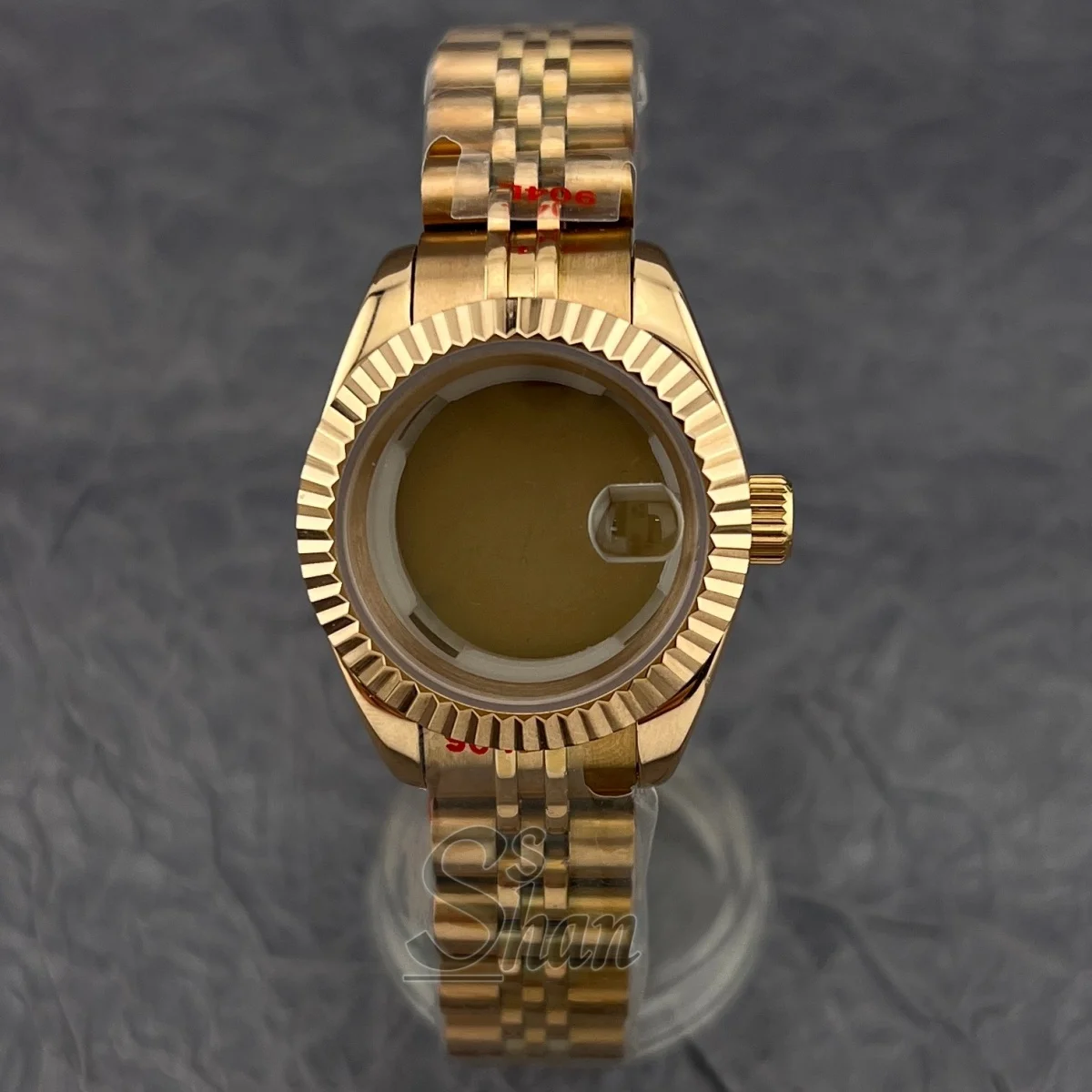 26MM/28MM watch case sapphire glass stainless steel bracelet is suitable for ladies' NH05 NH06 automatic movement components.