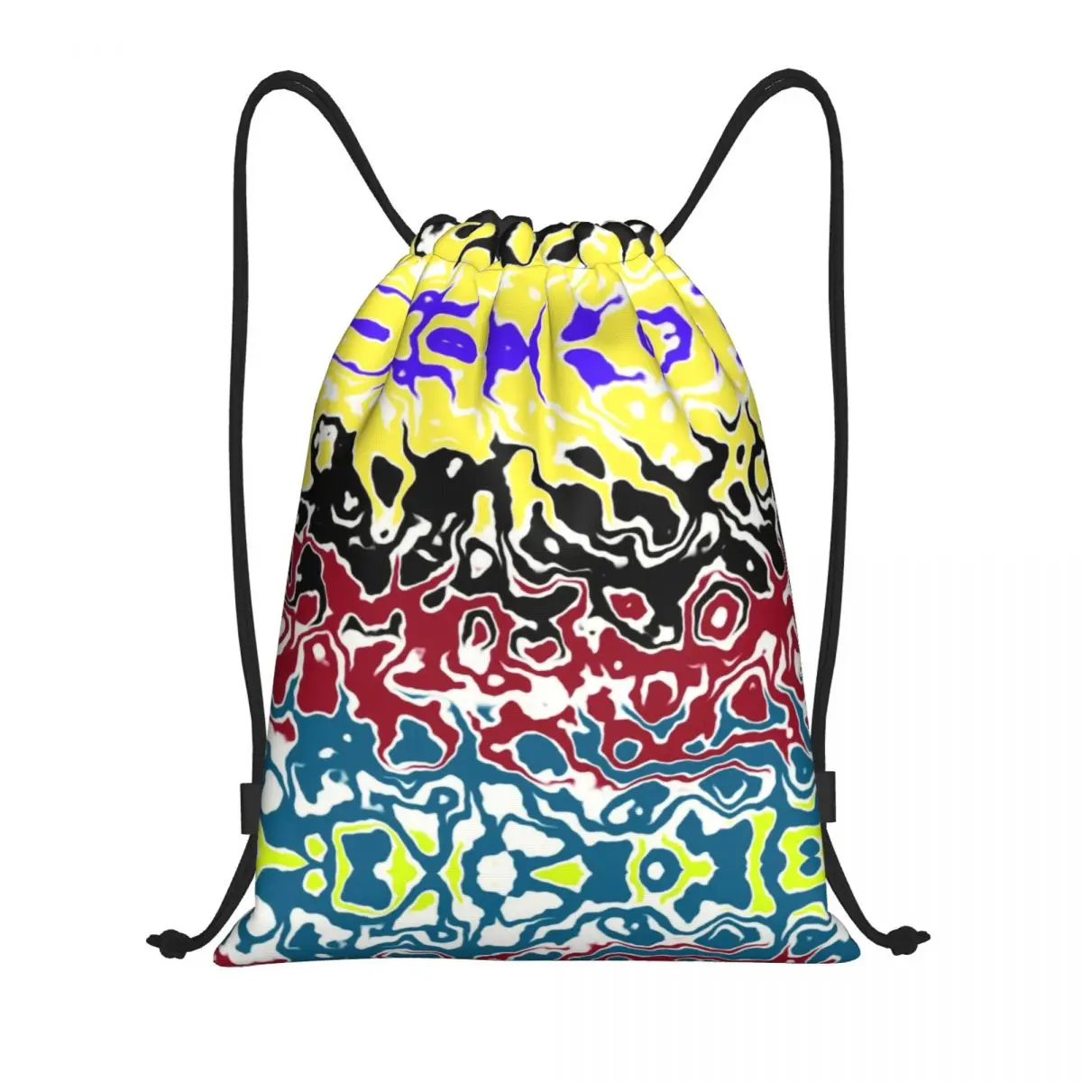 Custom Love Snacks Drawstring Backpack Bags Men Women Lightweight Psychedelic Modern Gay Lgbt Gym Sports Sackpack Sacks for Yoga