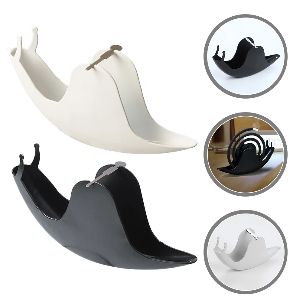 Picture 6: 2pcs Snail Mosquito Incense Holder Iron Windproof Coil Rack For Home Decor Desktop Storage Incense Burner Nordic Stand