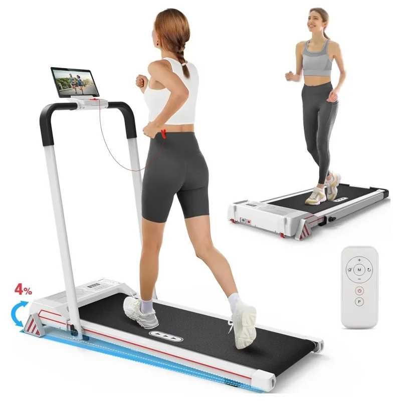 Folding Portable Mini Under Desk Treadmill Compact Walking Pad Indoor Treadmill Fitness Manual
