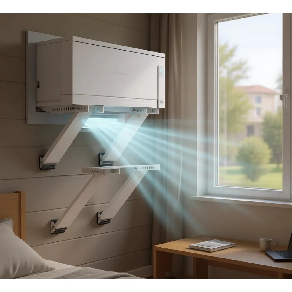 Window AC Support Bracket Heavy Duty No Drill Easy Install Up to 200 lbs