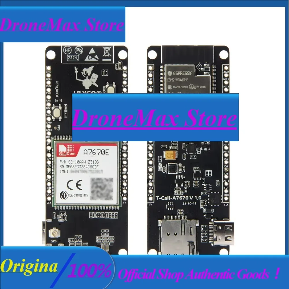 DroMaT-Call A7670 4G 2G ESP32 Development Board A7670E LTE GSM Module