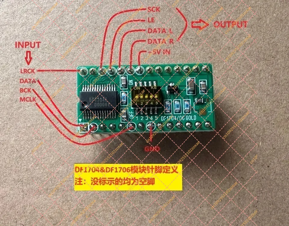 Gold Plated SM5847 DF1704 DF1706 NOS Small Board to SM5813AP/T Module Adapter PCB