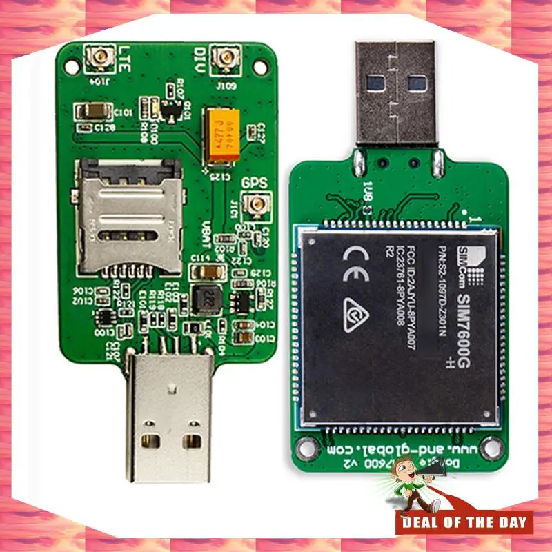 24-Hour Delivery SIMCOM SIM7600G H USB Dongle+Antenna HSPA+ GSM GPRS EDGE UMTS LTE 4G Cat4 Module For SIM7600 SIM7500 SIM7600X-H