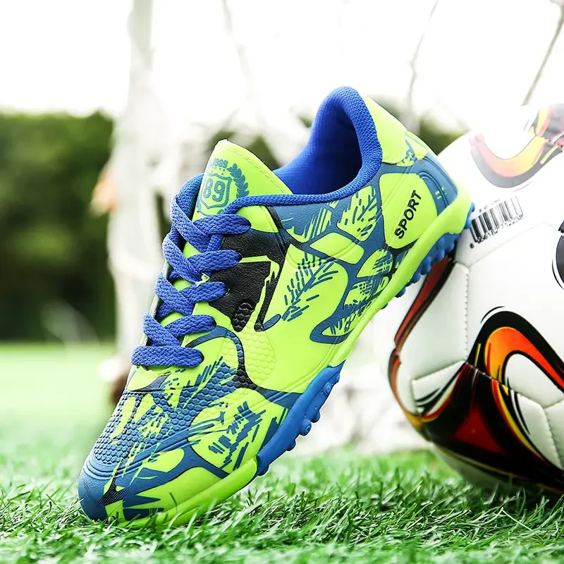 Multi Purpose Soccer Cleats Minimal Light Stylish Wear Resistant Non Slip Flexible Mesh Grass Daily Training Footwear