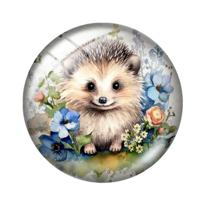 السمين القنافذ 12/18/20/25 مللي متر الزجاج كابوشون قلادة سوار قلادة خواتم للمجوهرات التجريبي أقراط الظهر صنع النتائج