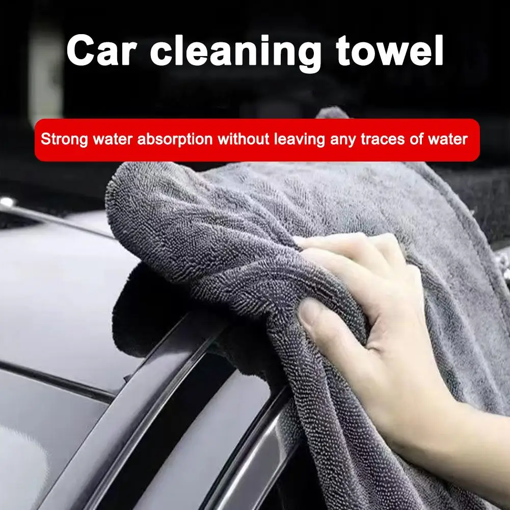 1 stücke Auto Waschen Handtuch Doppelseitige Handtuch Auto Detaillierung Twisted Braid Tuch Super Saugfähigen Lappen für Auto Hause Waschen accessori L1K5