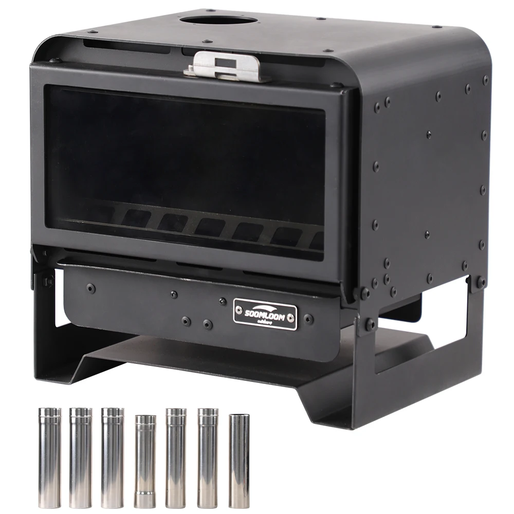 Soomloom Multifunctional Wood Stove KAKA Black Camping Fireplace