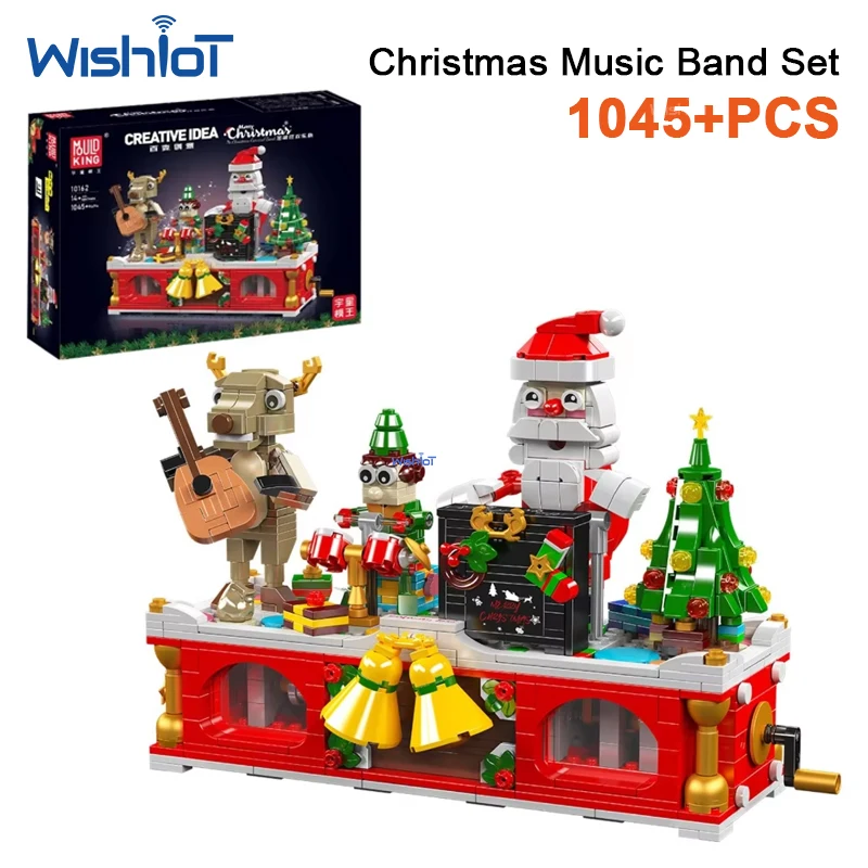 

Mould King 10162 488pcs Christmas Band Building Blocks Model Scene Assembly Bricks Puzzle Educational Kids Holiday Gift Toys