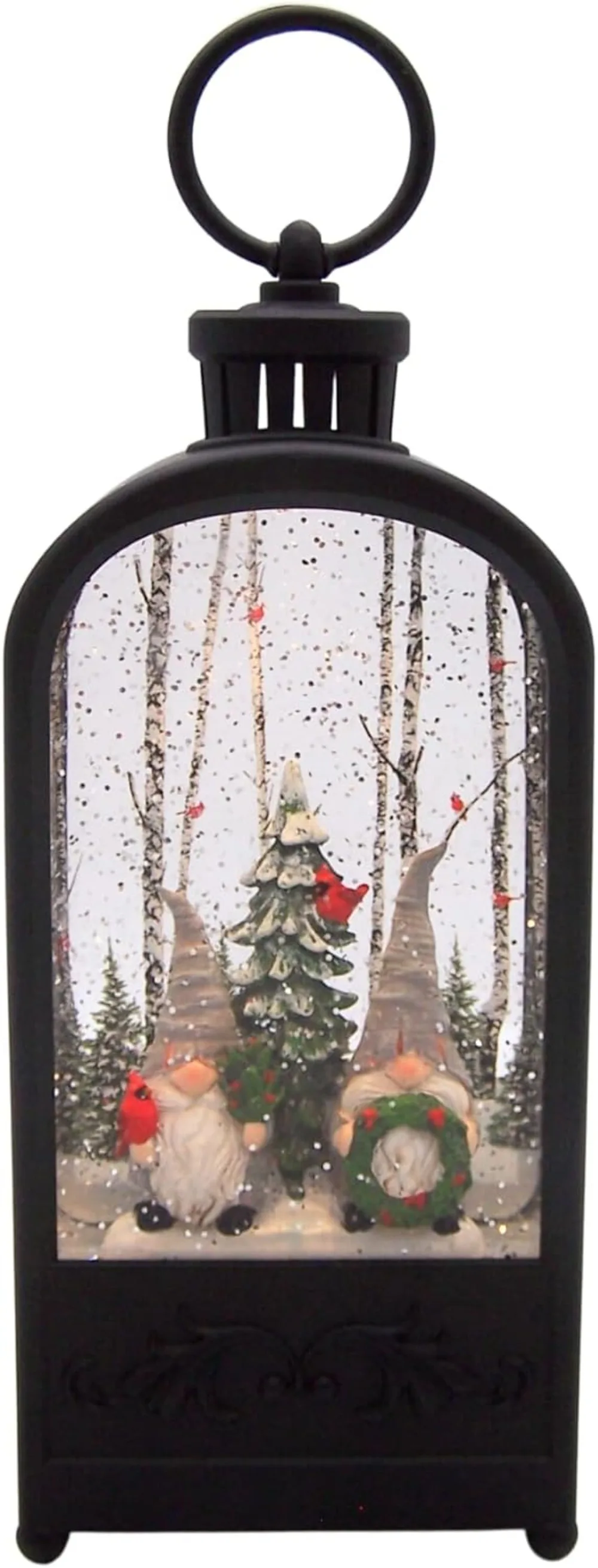 

Lighted Water Lanterns with Festive Gnomes and Spinning Glitter