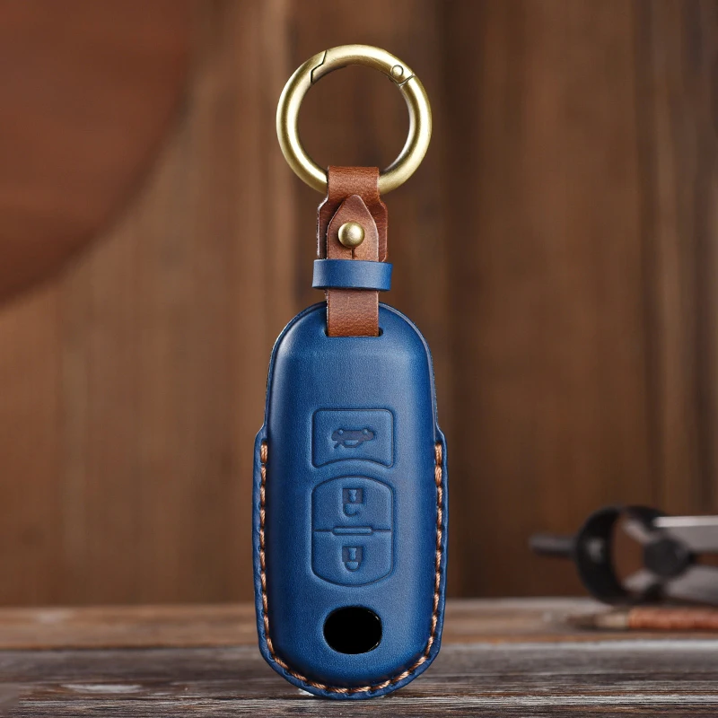 Genuine leather Protector For Mazda 2 3 6 Atenza Axela Demio CX-5 CX5 CX-3 CX3 CX7 CX-7 CX-9 CX9 MX5 2 3 Key Case Cover Fob