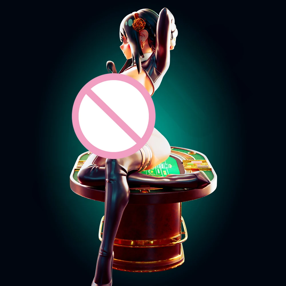 1:24 Oficer Rhu Sexy Girl Forger NSFW Zestaw do Druku 3D z Żywicy Zabawka Gk Niepomalowana Figurka DIY Niezmontowana Statuetka Figurki Model Zabawki