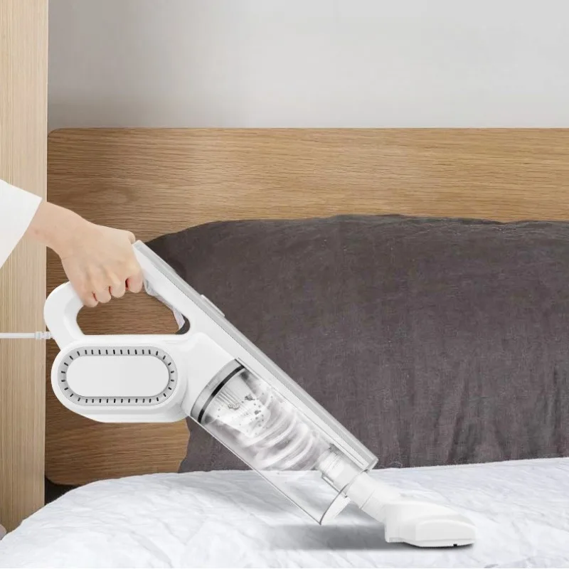 XJ203: Home Small Handheld Vacuum, High-Power Dust Mite Eliminator, Quiet Operation for Allergy Relief and Effective Cleaning