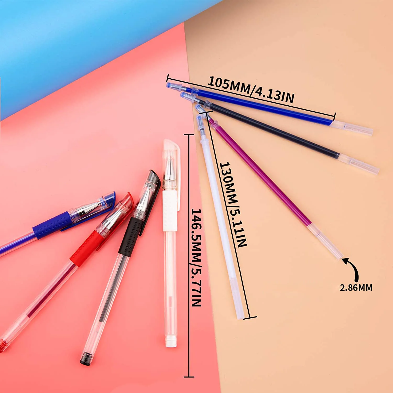 Bộ 100 Que Vải Dạ Nhiệt Erasable1.0mm Bút Đổ Vải Da Mark Nhiệt Độ Cao Biến Mất May Dụng Cụ FC