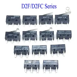 2pcs untuk Mouse Micro Switch D2FC-F-7N 10M 20M OF D2FC-F-K(50M) D2F D2F-F D2F-L D2F-FL D2F-L2 D2F-L3 D2F-01FL3