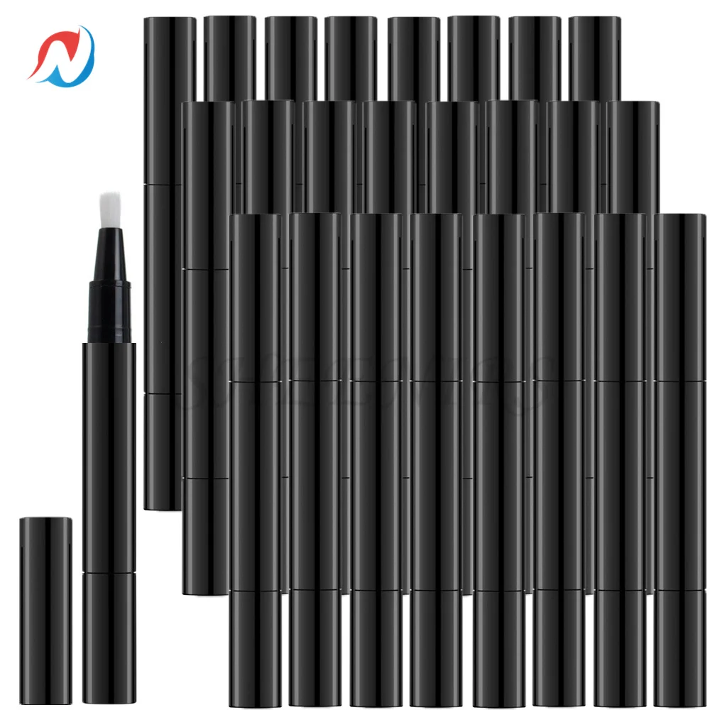 50-100pcs-3ml-black-empty-nail-oil-polish-twist-pen-tubes-clear-lip-gloss-applicators-cosmetics-container-liquid-tube