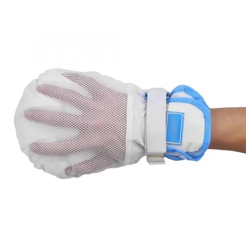 NEW 1Pcs Elderly Medical Restraints Gloves-Prevent Scratching Gloves-Durable , Breathable and Antistatic Easy to Clean Gloves