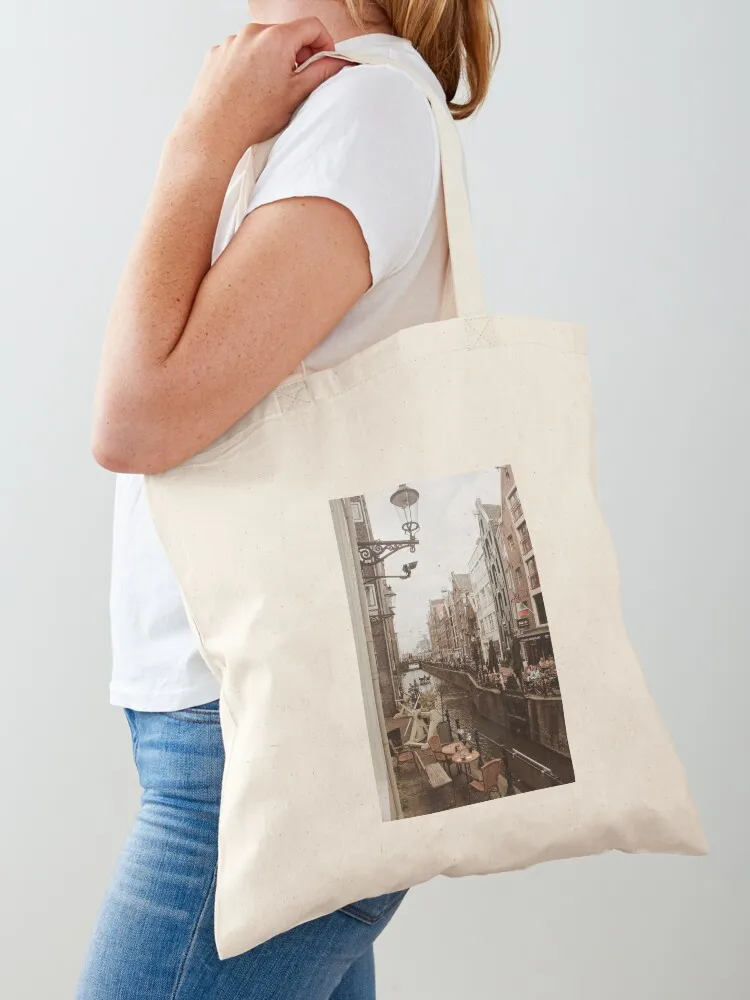 Antique Amsterdam Tote Bag eco pack Large bags for women tote bags aesthetic Portable shopping bag