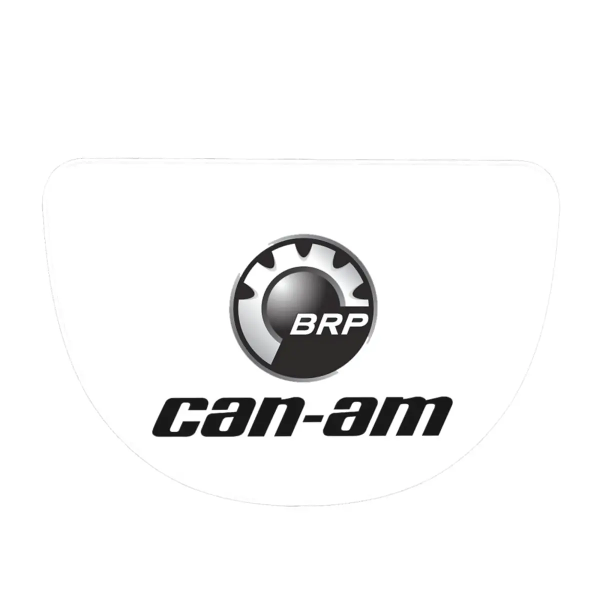 BRP Can Am LOGO Soft Flannel Half Round Doormat Non Slip Bathroom Mat Absorbent Floor Carpet for Laundry Room Bathroom