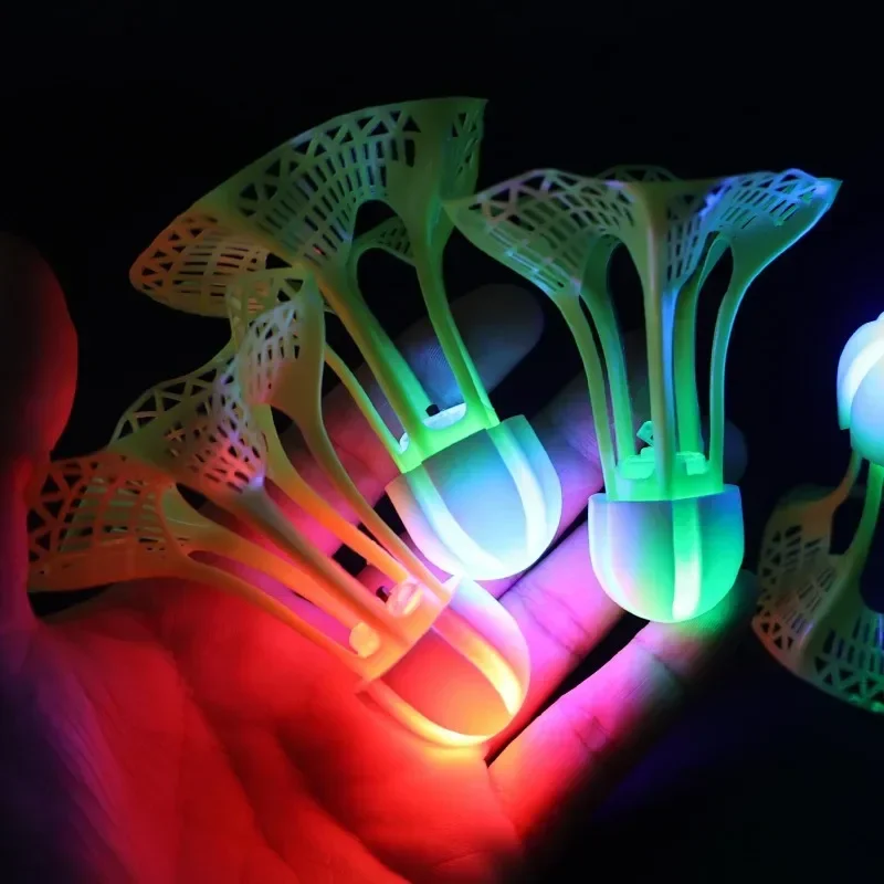Luminous Badminton Night Outdoor Windproof Ball Durable Cannot Break Night Light High Elasticity Wind Resistance Training Ball
