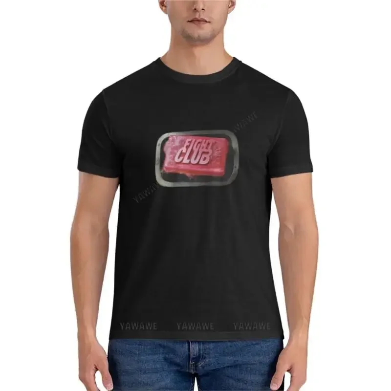 قتال نادي الصابون الكلاسيكية تي شيرت تجريب قمصان للرجال مخصصة تي شيرت رجالي تي شيرت حزمة تي شيرت رجالي