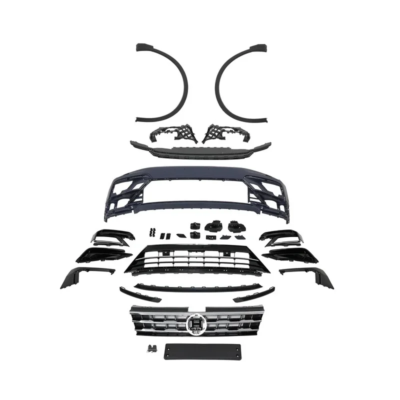 

KSEEK Auto Front Bumper Assy Car Body Kit Tiguan Upgr R-line 2016-2019