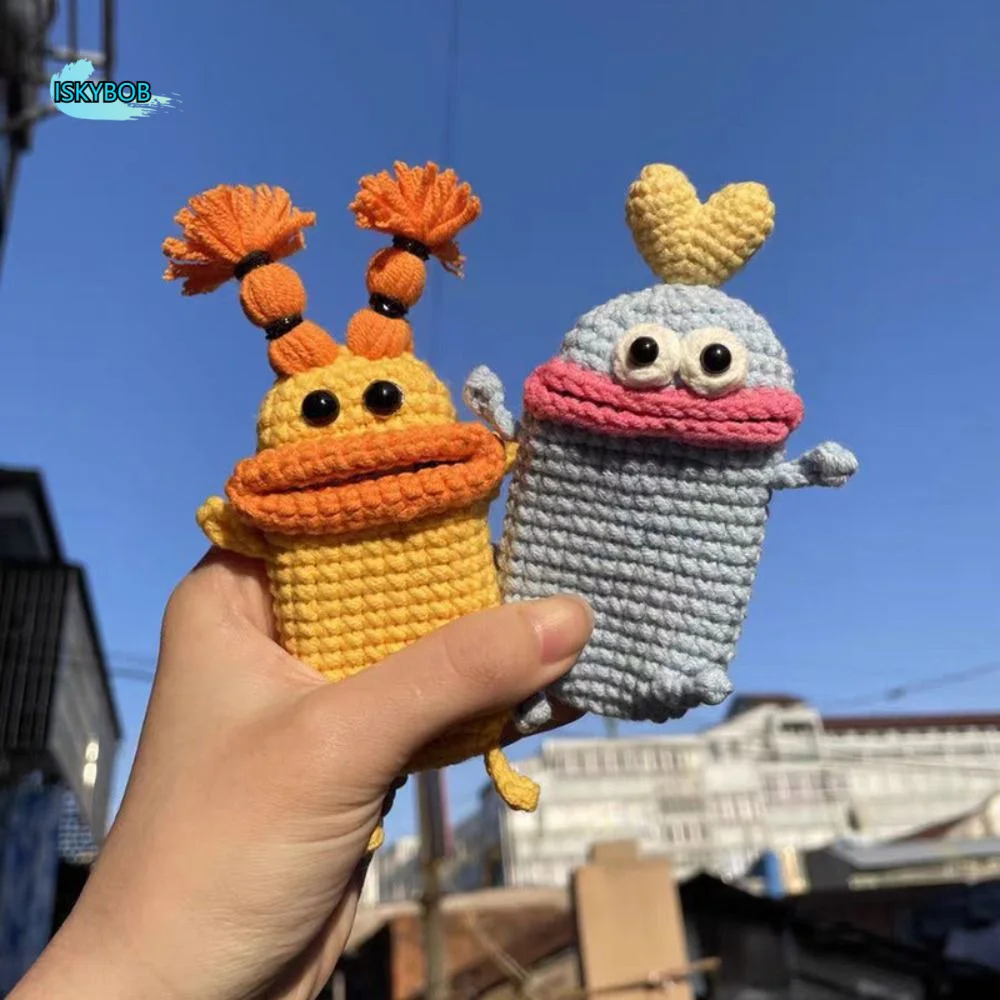 

Card Bag Car Key Cover Women Key Chain Knitting Key Case Hand Woven Wool Key Bag Big Mouth Key Pendant Sausage Mouth Key Bag