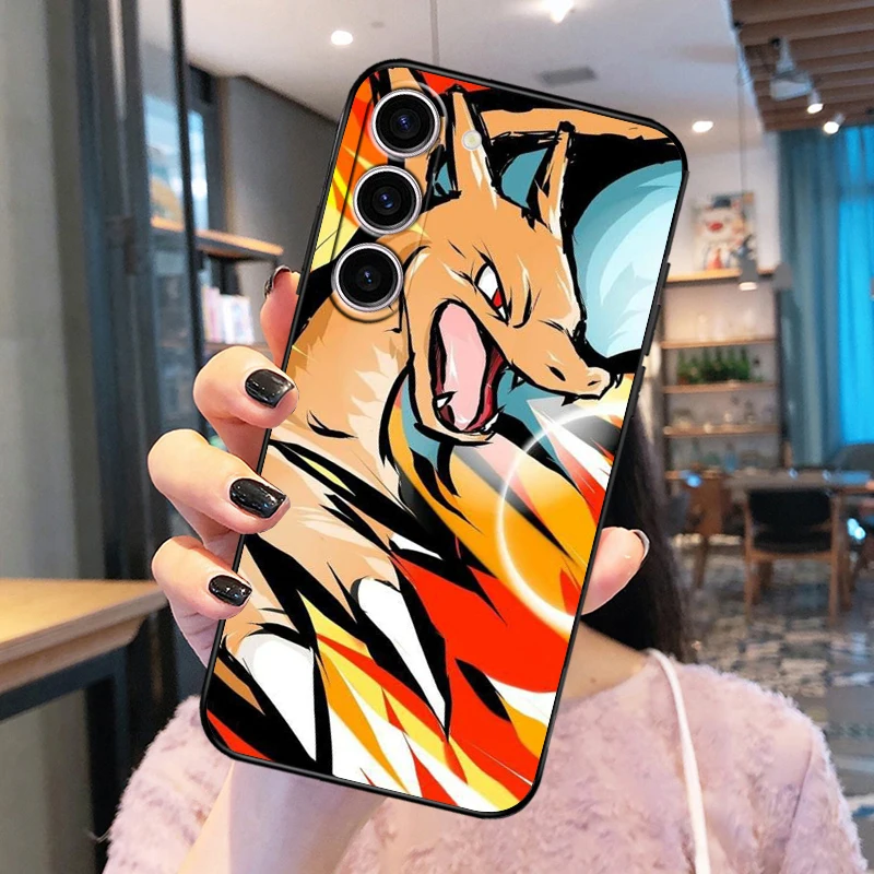 Cartoon Elf Cool Pokemon For Samsung Galaxy S23 S22 S21 S20 Ultra Plus Pro S10 S9 S8 S7 Silicone Soft Black Phone Case Fundas