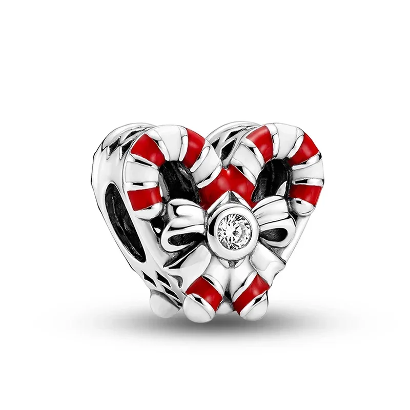 Heiß begehrte Bell Elf Schmetterlingsknoten-Weihnachtsserie Charms Perlen passend für Armbänder 925 Sterling Silber Weihnachtsgeschenk Feiner Schmuck – Detail 1
