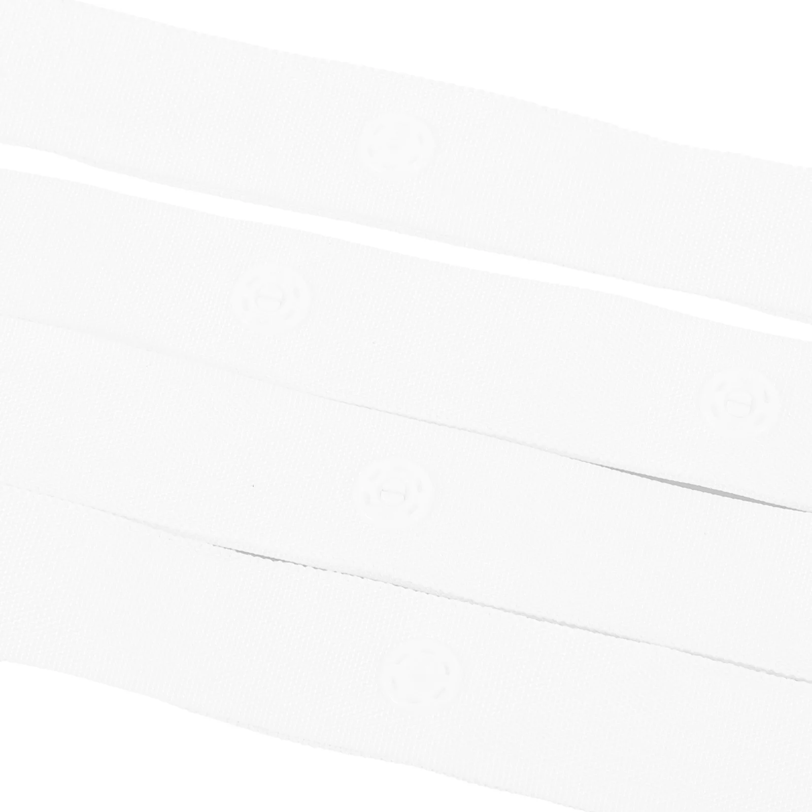 

Snap Button Band White Plastic Hidden Button Strap Shirt Length Spacing Options Prevent See-Through Clothing