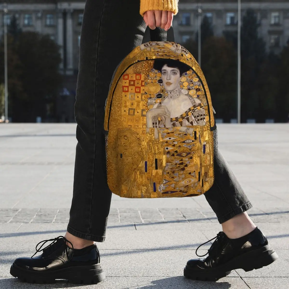 Gustav Klimt Art Austrian Artist Backpack Student BookBag Children School Bag Computer Shoulder Bags for Boys Girls