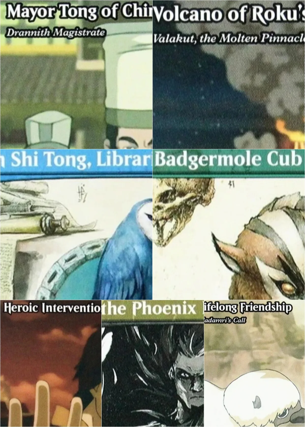 

TLE/TLA "Multiversal Passage/Badgermole Cub/Wan Shi Tong" Magical Proxy Cards Top Quality Gathering Board Game Trading Cards