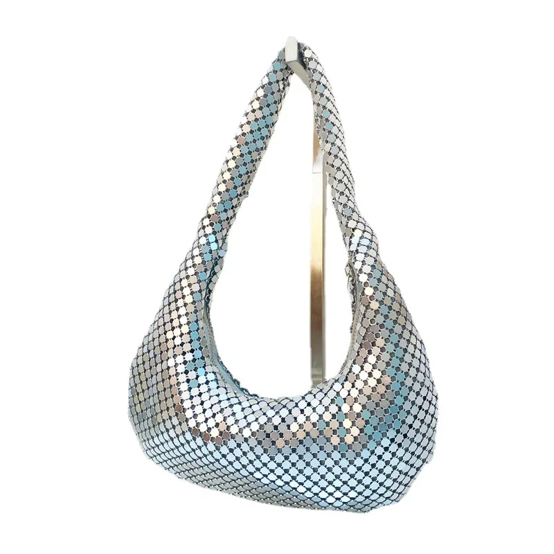 Dinner Bag, High-end Handheld Bag, Party Bag, Aluminum Sheet Underarm Bag, Internet Celebrity Hot Item