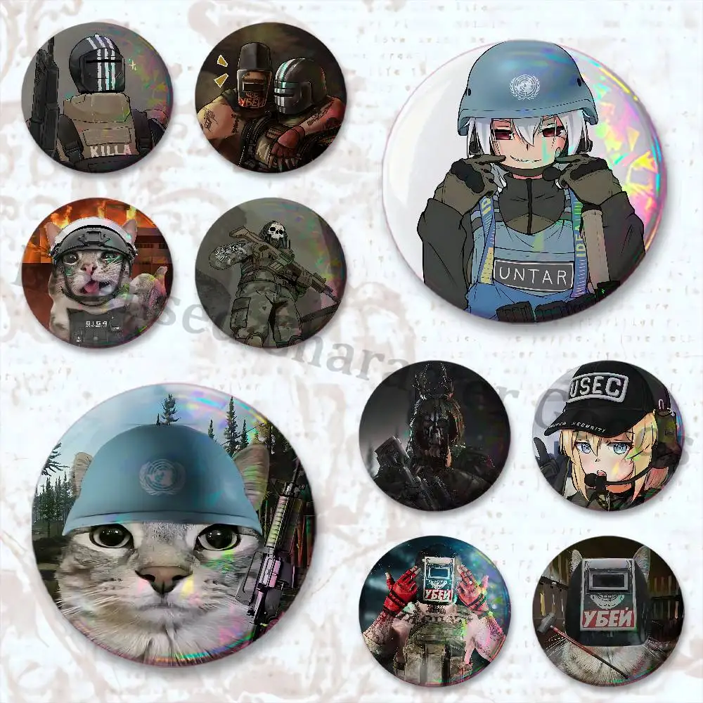 E-Escape from T-TarkovS Custom Badges 75mm 44mm 25mm 32mm 58mm Hat Backpack Accessories Toys Collect Gifts Large