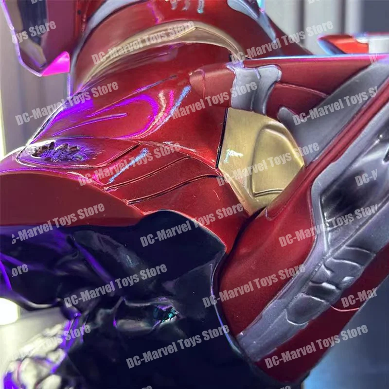 Iron Man Battle Damage Edition Mk50 Half Body Chest 1:2 Resin Anime Action Figures Model Ornament Statue customized boy Gift Toy