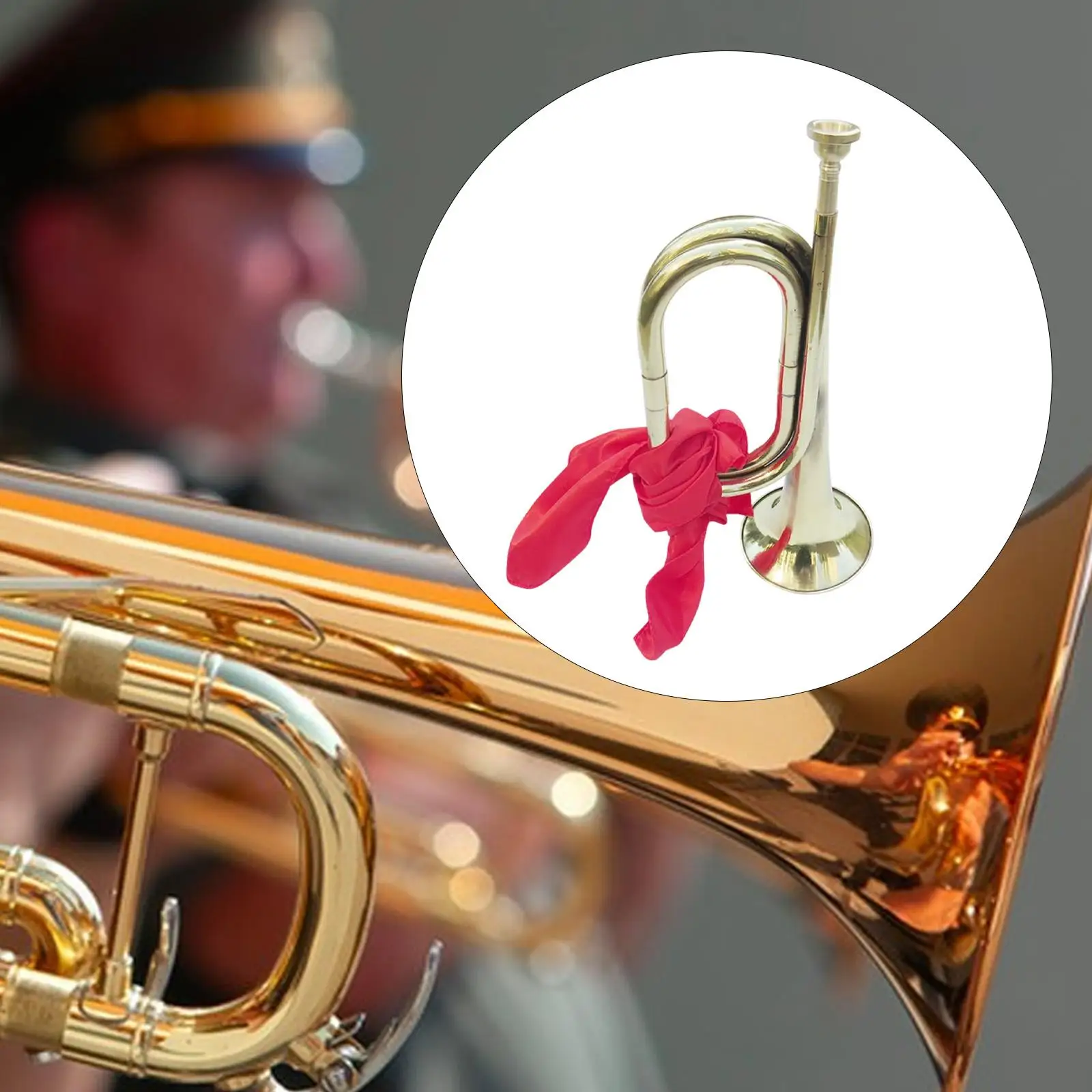 

Латунный инструмент, стеклярус, труба, толстый, прочный, удобный для переноски, портативный музыкальный инструмент для студентов-группа, профессиональная практика