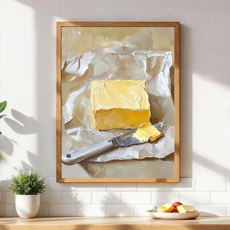 Vintage Irish Butter and Rosemary Kitchen Food&Still Life Poster and Printed Canvas Painting Wall Art Pictures Home Decor