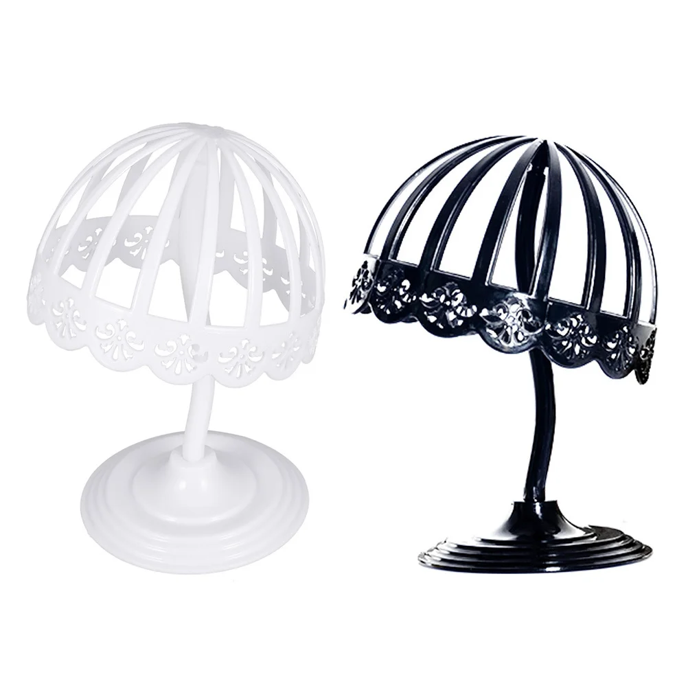 2pcs Holder Premium Plastic Hollow-Out Dome Hat Display Stand For Mall Store Hat Storage Rack Display Holder