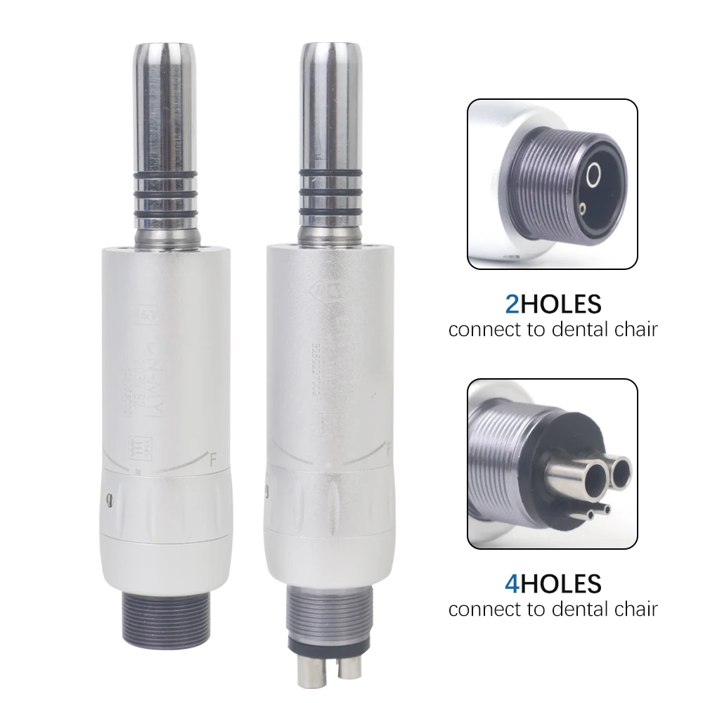 Electric den tal Slow Low Speed E-type Metal Air Motor 4HOLE Handpiece Fit Micromotor