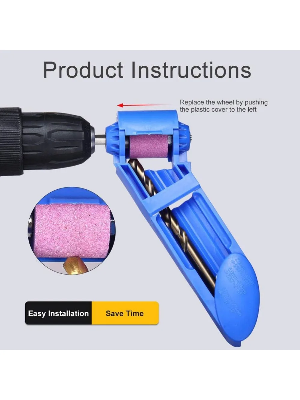 Drill grinder drill polishing wheel drill sharpener diamond hand drill sharpening tool portable drill power tool