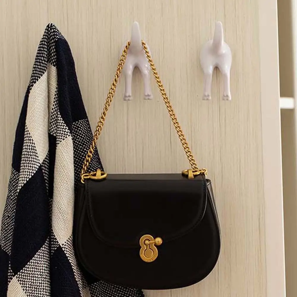 Kitchen Bathroom Self Adhesive Towel Clothes Toliet Storage Rack Wall Mounted Hanger Key Holder